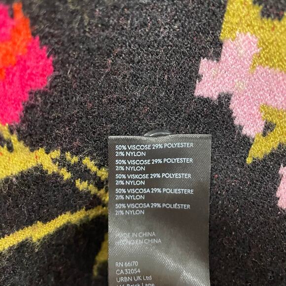 Maeve by Anthropologie Short Sleeve Harmon Jacquard Floral Sweater Womens XL - Picture 8 of 8